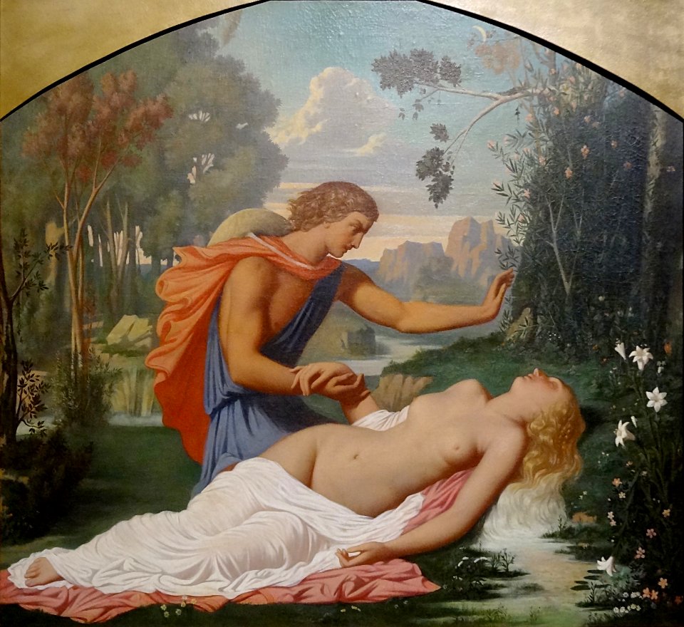 "Aréthuse et Alphée", Léopold Burthe, Salon de 1847. Expos…