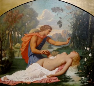 "Aréthuse et Alphée", Léopold Burthe, Salon de 1847. Expos…