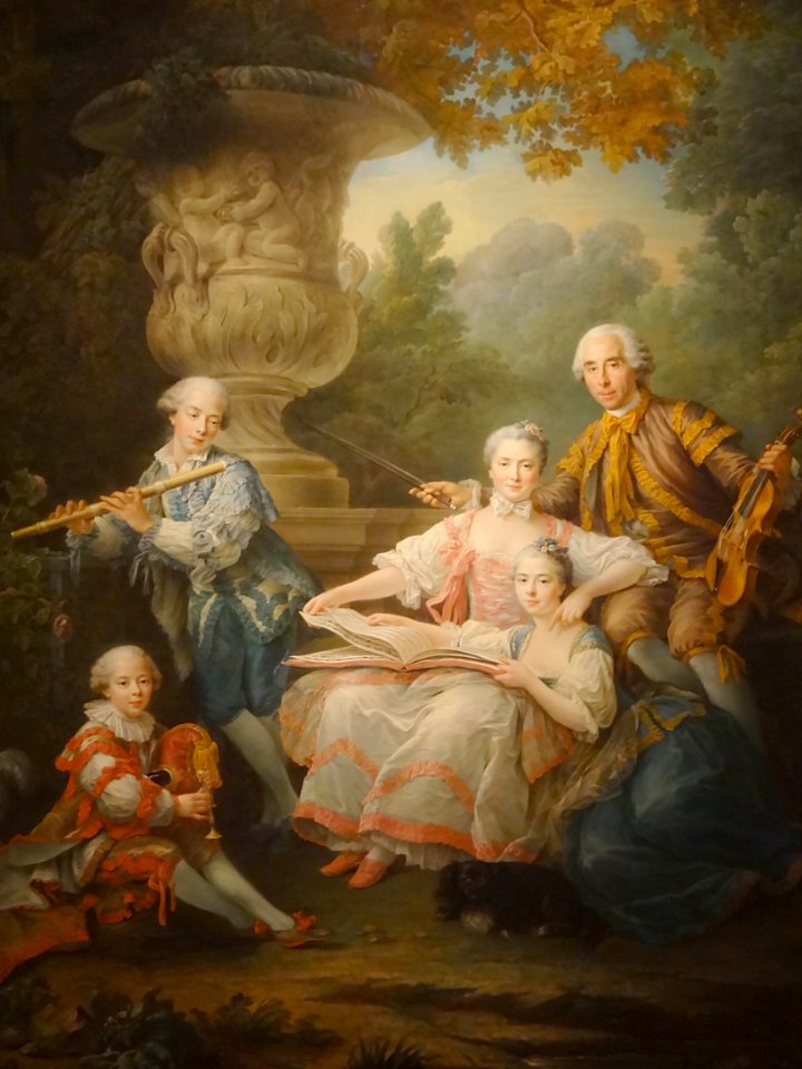 “La famille du marquis de Sourches” (vue partielle), Franç…