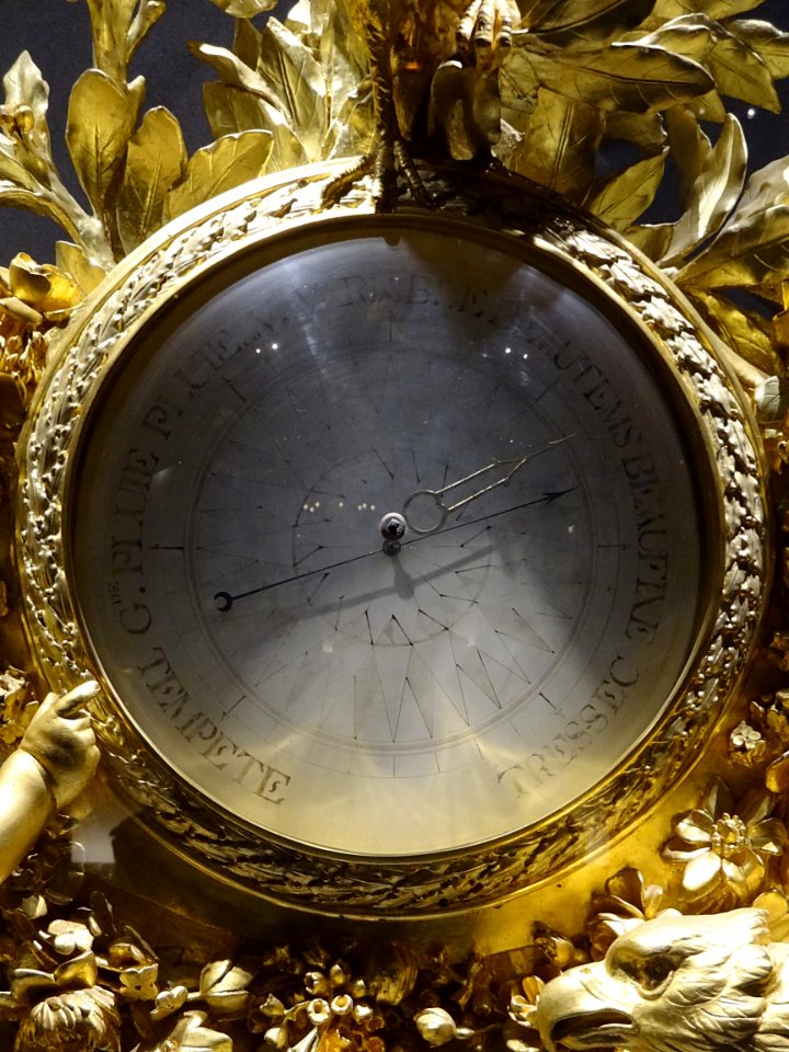 Détail du baromètre du Dauphin, futur Louis XVI. Jean-Jose…