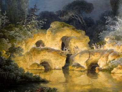 "Illumination du pavillon du Belvédère et du Rocher dans l…