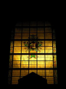 L'une des verrières du palais des beaux-arts de Lille.