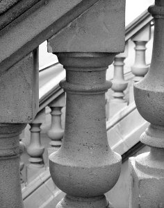 Détail de l'un des escaliers en rotonde du palais des beau…