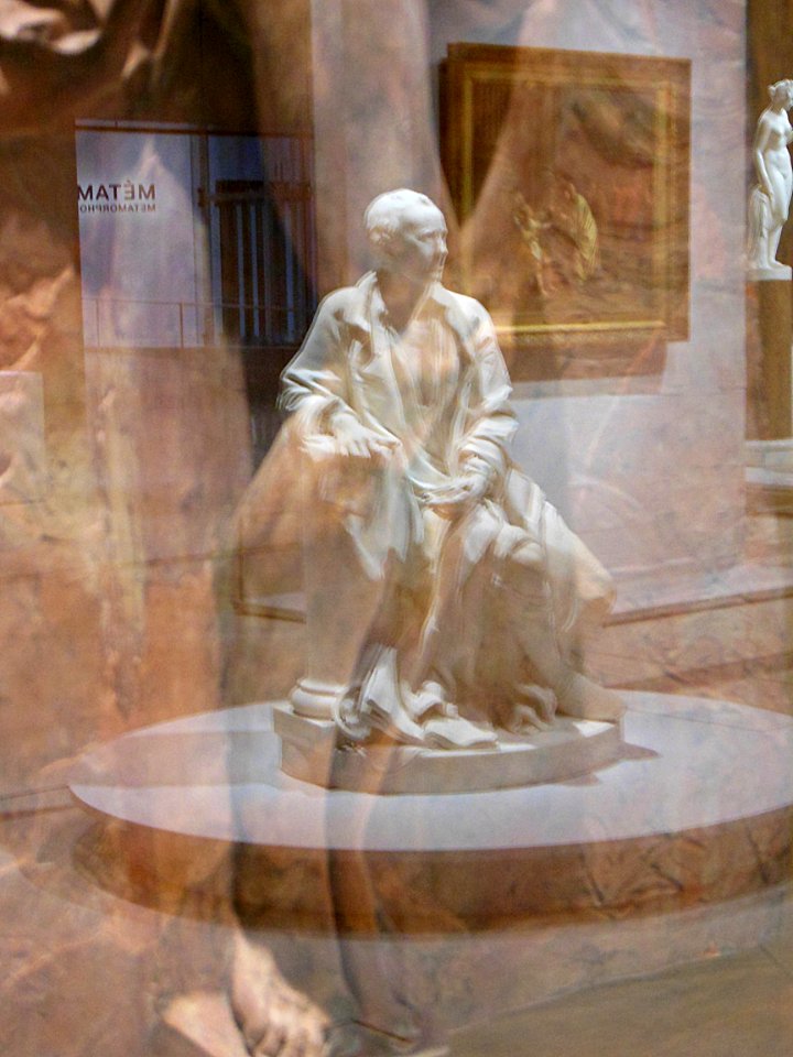 Louvre Lens, Galerie du temps, reflets.