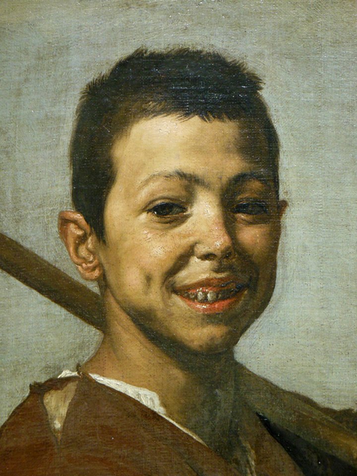 "Jeune mendiant napolitain", dit "Le pied-bot" (détail). J…