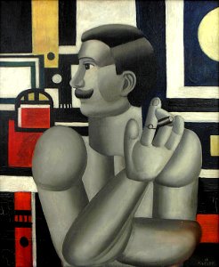 "Le mécanicien", Fernand Léger, 1918.