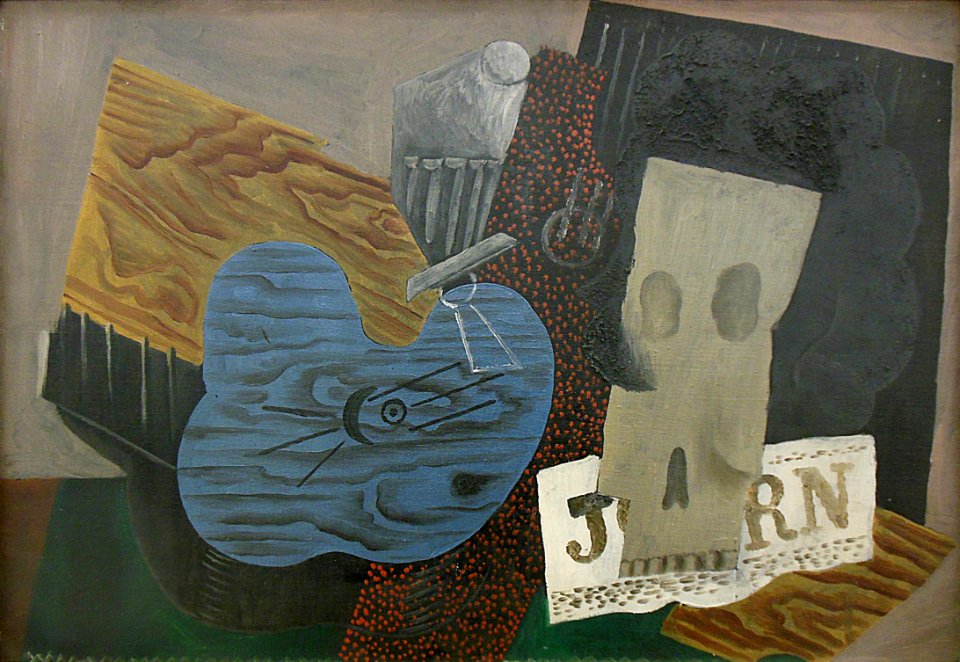 "Instruments de musique et tête de mort", Pablo Picasso, 1…