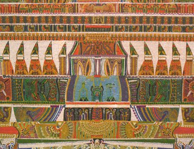 "Couple royal, Néfertiti et Akhénaton" (détail), Augustin …
