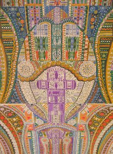 "Composition symlbolique sur le monde spirituel" (détail),…