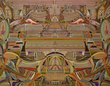 "L'esprit de la pyramide" (détail), Augustin Lesage, 1926.…