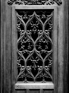 Détail d'un confessionnal de l'église Saint-Maurice de Lil…