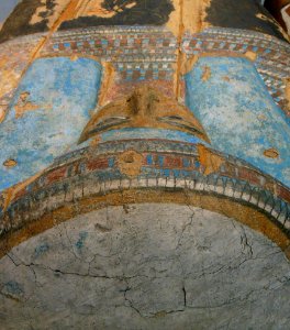 Galerie du temps, Louvre Lens: détail du cercueil extérieu…