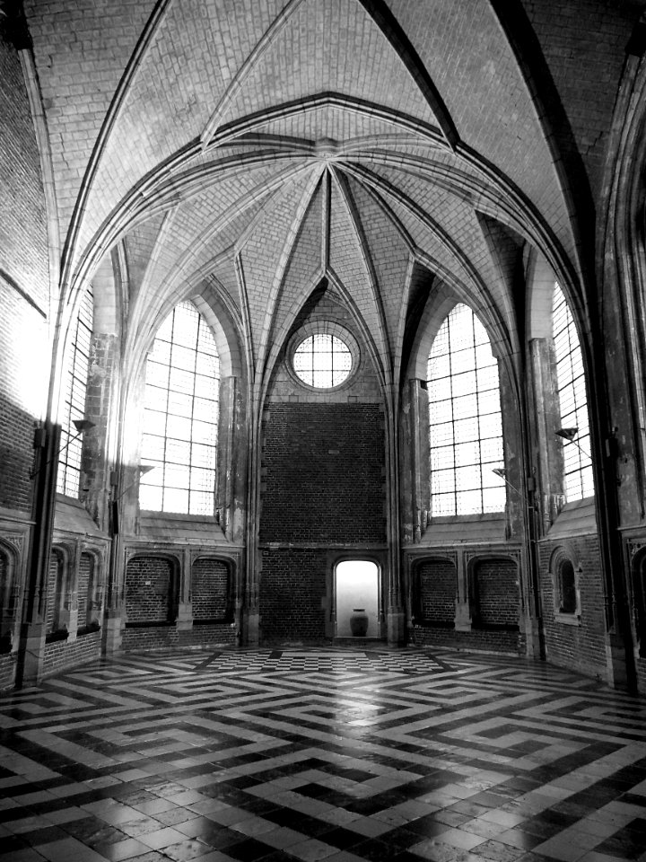 Une vue de la salle du conclave du Palais Rihour, à Lille.…