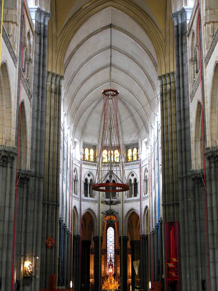 Une vue de la nef de la cathédrale Notre-Dame de la Treill…