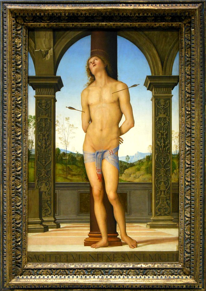 "Saint Sébastien", Le Pérugin, 1495. Galerie du temps, Lou…