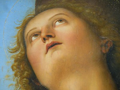 "Saint Sébastien" (détail), Le Pérugin, 1495. Galerie du t…