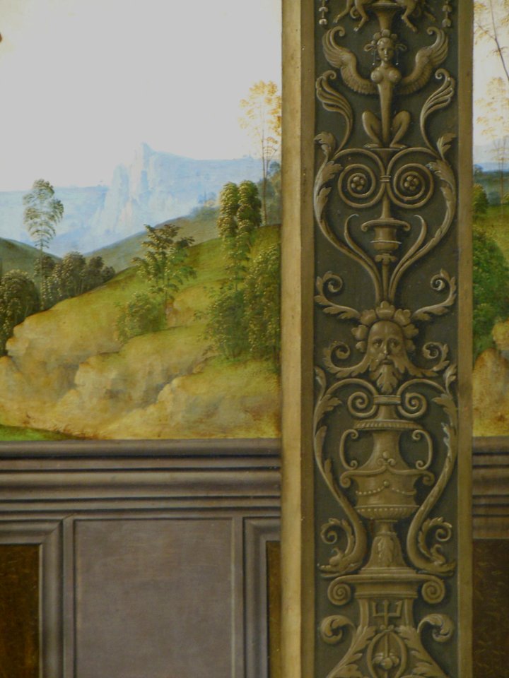 "Saint Sébastien" (détail), Le Pérugin, 1495. Galerie du t…