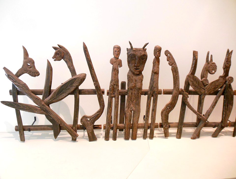 "Ensemble de barrières" (détail), Theo Wiesen, 1972-1977.
