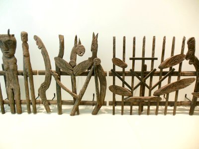 "Ensemble de barrières" (détail), Theo Wiesen, 1972-1977.