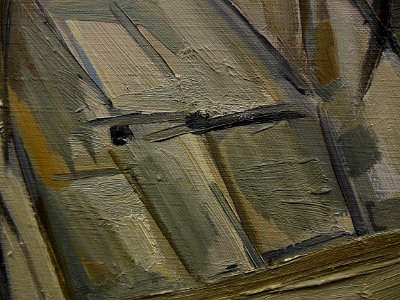 "Nature morte aux cageots" (détail), Michel Delporte, 1955…