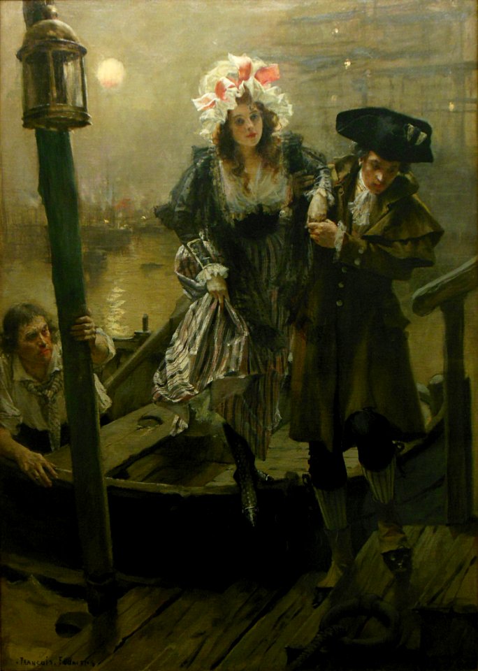 "Sur la Tamise", François Flameng.