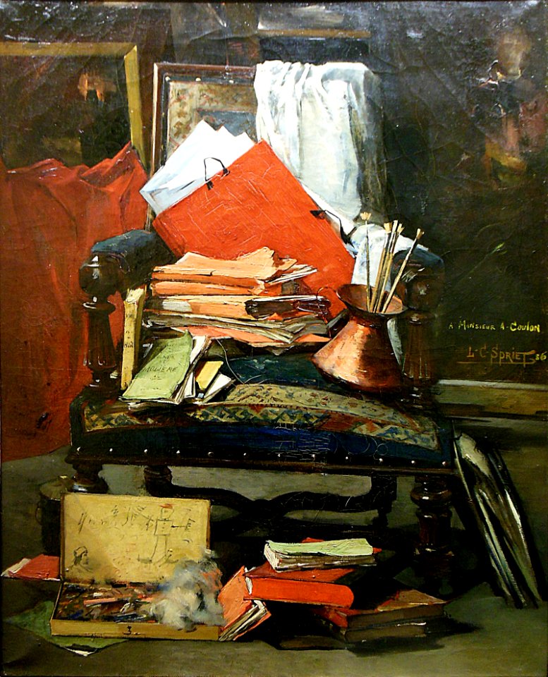 "Nature morte", Louis Charles Spriet, 1886.