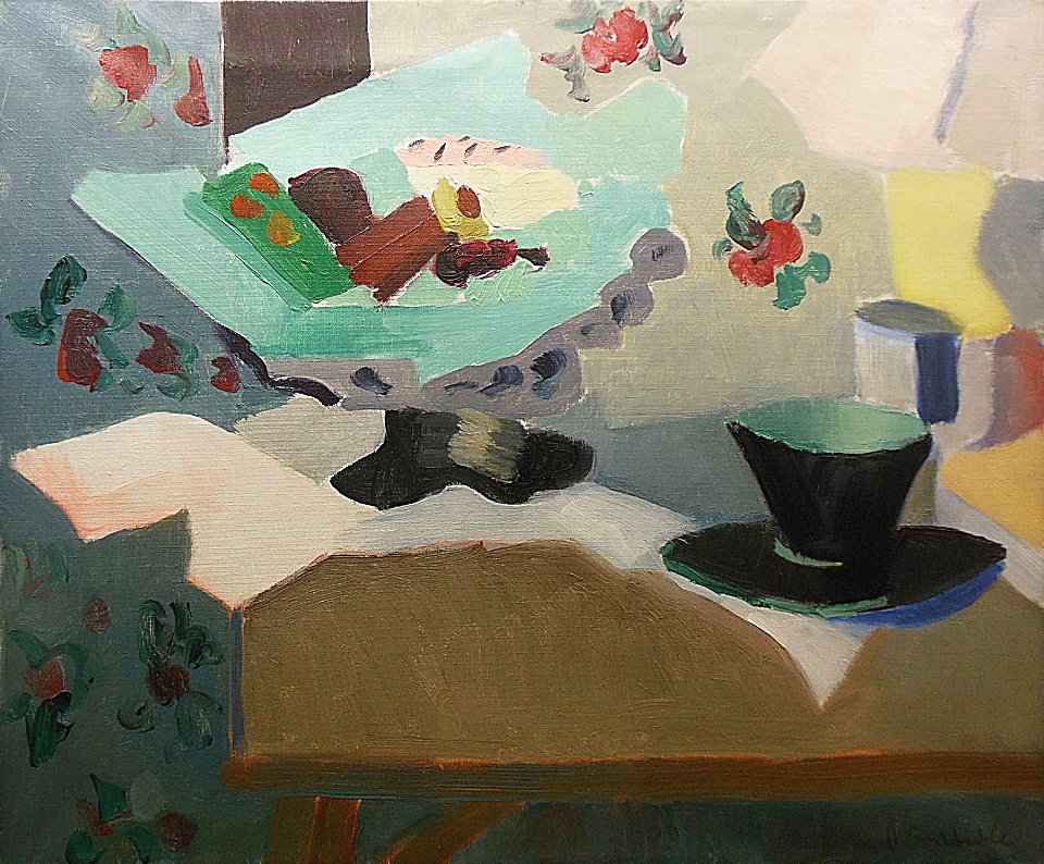 "Nature morte au compotier", dit aussi "Les gâteaux russes…