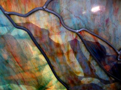 "Paysage des Vosges" (détail), Jacques Gruber, 1903.