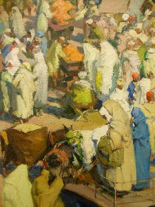 "Fès" (détail), Albert Dequêne, 1946.