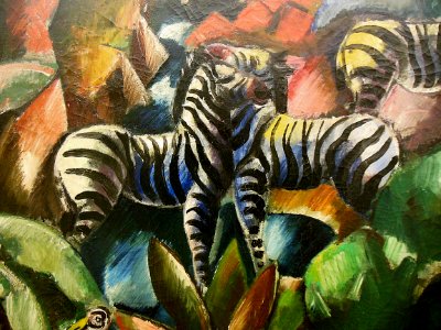 "Forêt tropicale" (détail), Charles-Louis Dufresne, 1919.