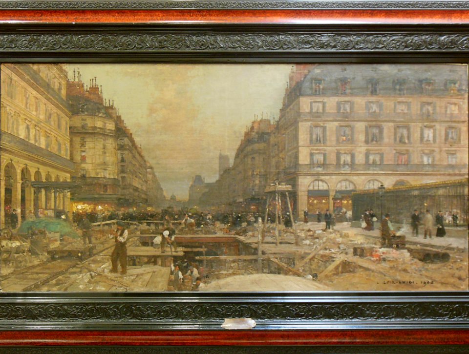 "Construction du métropolitain", de Luigi Loir.