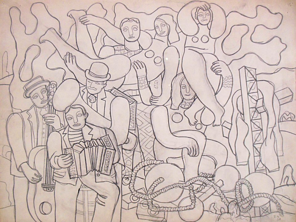 "Acrobates et musiciens", Fernand Léger, 1938.