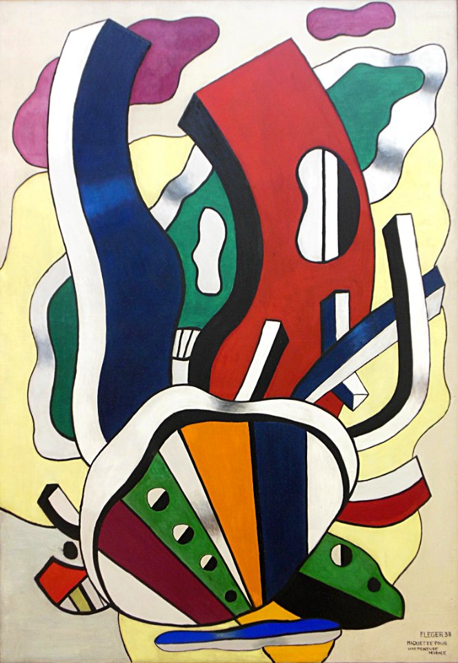 Maquette pour une peinture murale, Fernand Léger, 1938.