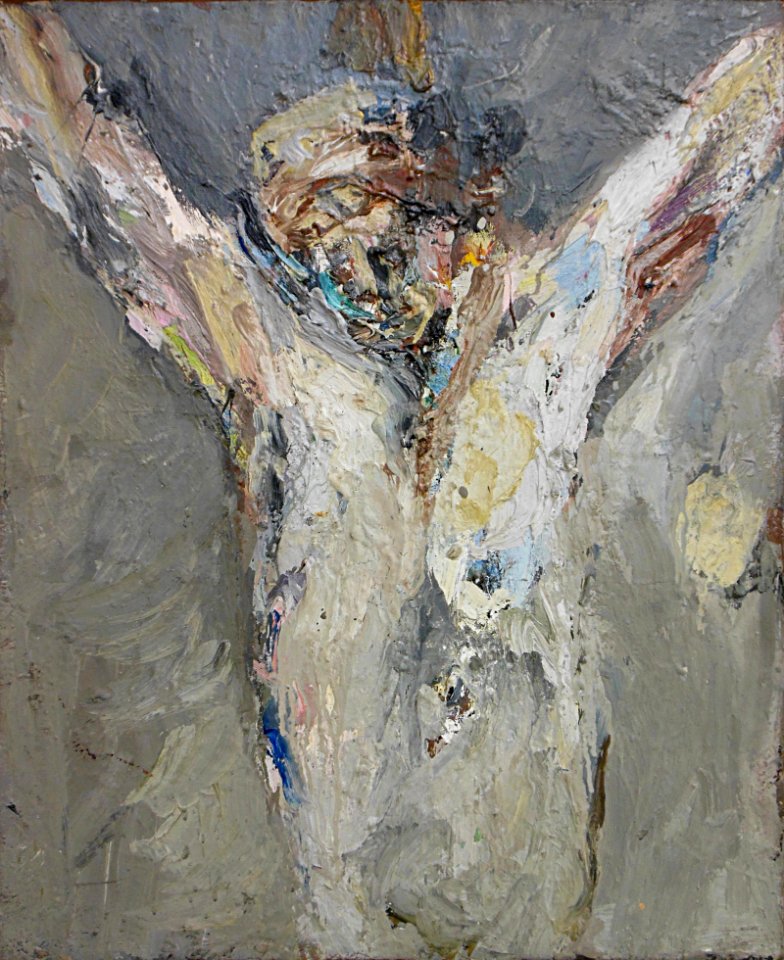 "Buste de Christ en croix", Eugène Leroy, vers 1950.