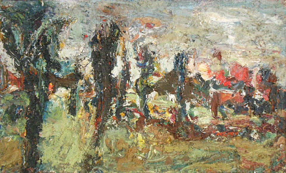 "Paysage", Eugène Leroy, 1966.