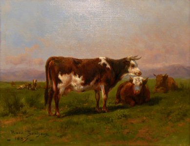 "Vaches au pâturage", Rosa Bonheur, 1887.