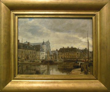 "L'ancien rivage à Arras", Charles Desavary, 1875.