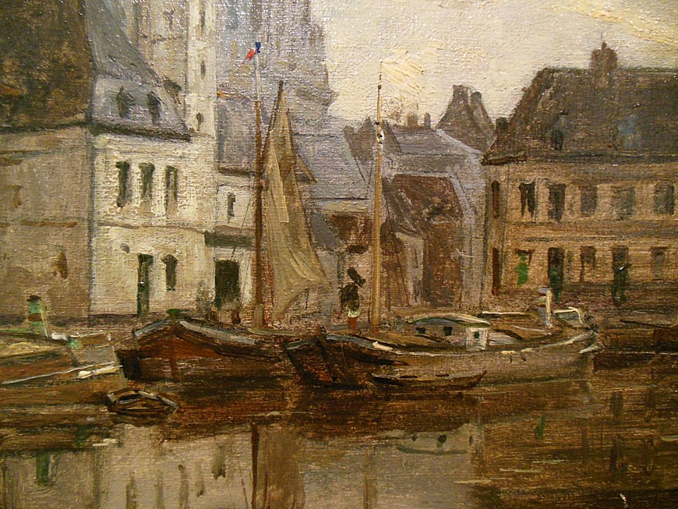 "L'ancien rivage à Arras" (détail), Charles Desavary, 1875…