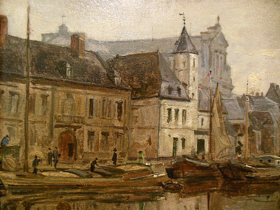 "L'ancien rivage à Arras" (détail), Charles Desavary, 1875…