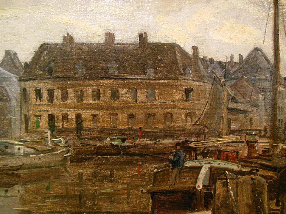 "L'ancien rivage à Arras" (détail), Charles Desavary, 1875…