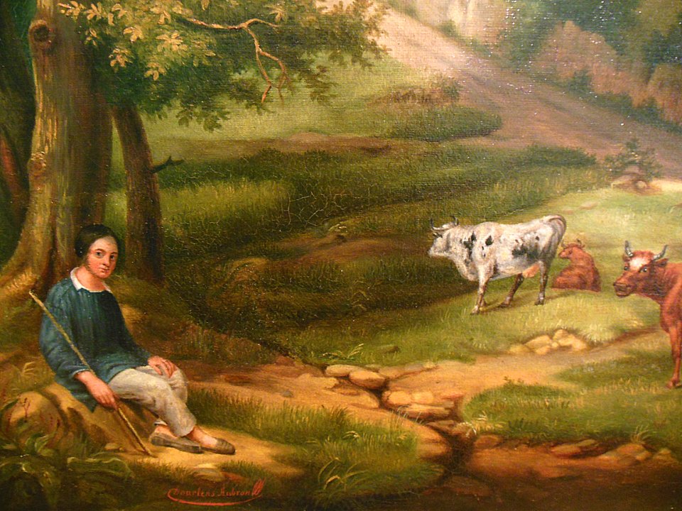 "L'abbaye du Mont Saint-Eloi" (détail), Xavier Dourlens-Au…