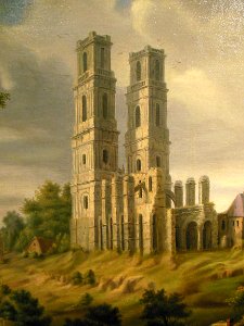 "L'abbaye du Mont Saint-Eloi" (détail), Xavier Dourlens-Au…