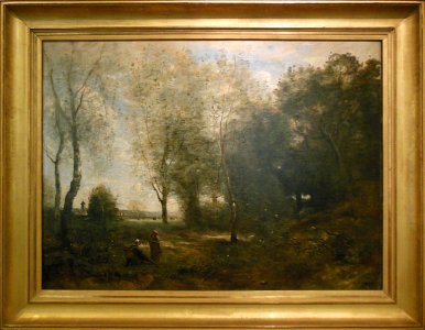 "Les bûcheronnes près d'Arras", Camille Corot, 1872.