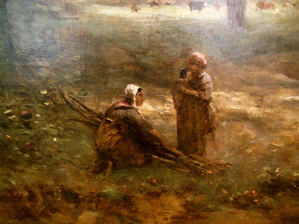 "Les bûcheronnes près d'Arras" (détail), Camille Corot, 18…