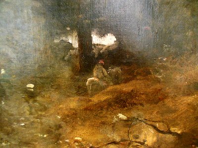 "Les bûcheronnes près d'Arras" (détail), Camille Corot, 18…