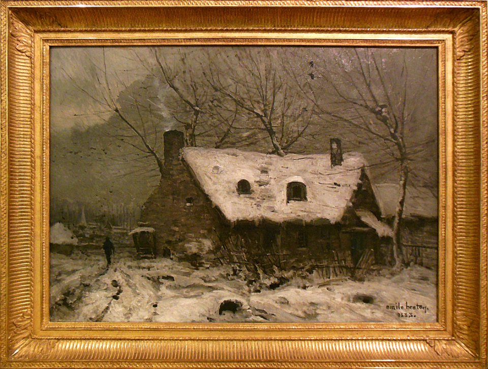 "Temps de neige", Emile Breton, 1888.