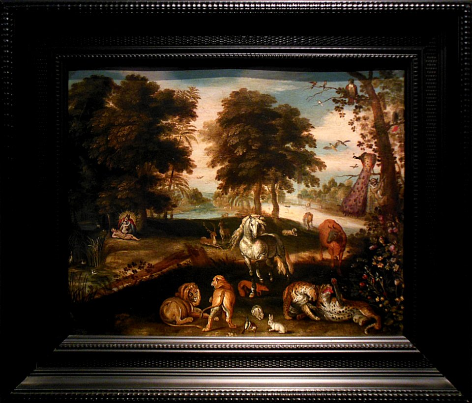 "Le Paradis terrestre". D'après Jan Brueghel, 17ème siècle…