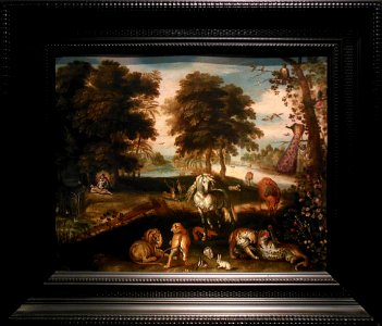 "Le Paradis terrestre". D'après Jan Brueghel, 17ème siècle…