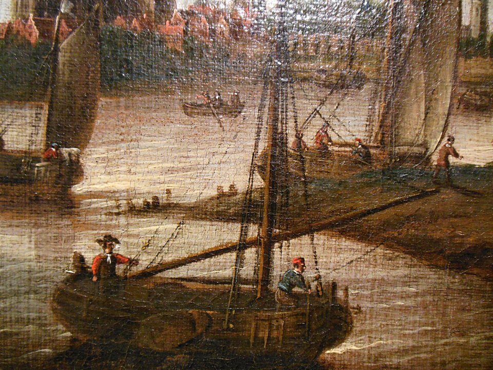 "Vue de Middelbourg" (détail), anonyme, 17ème siècle.
