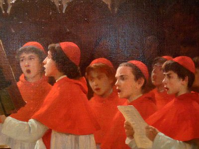 "Une maîtrise d'enfants, souvenir d'Italie" (détail), Albe…